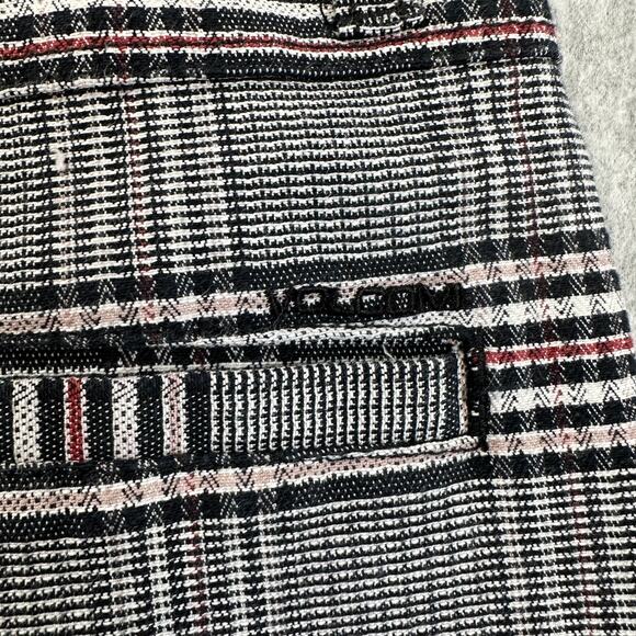 Volcom Pants WMNS SZ 26 Multicolor Skinny High Rise Plaid Academia Preppy Skater - Picture 8 of 13